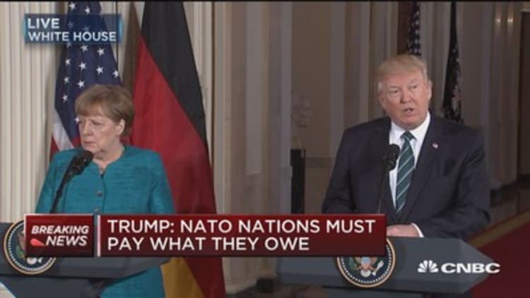 Trump: NATO nations must pay what they owe