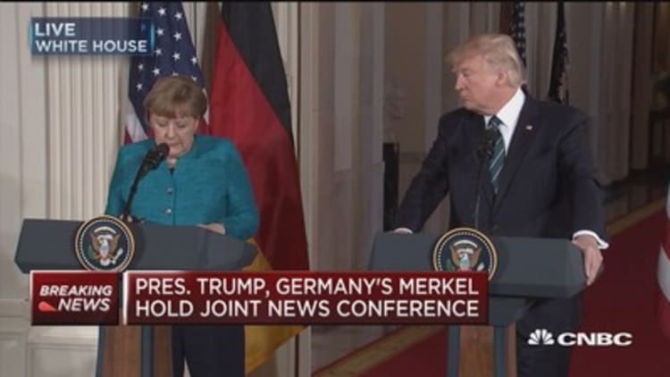 Merkel: Free trade agreements with the US have not always been popular in Germany