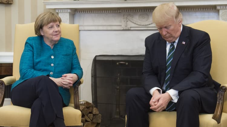 Trade and NATO big topics for Trump-Merkel meeting