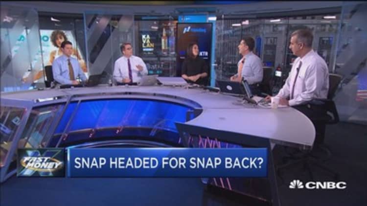 Snap headed for snap back?