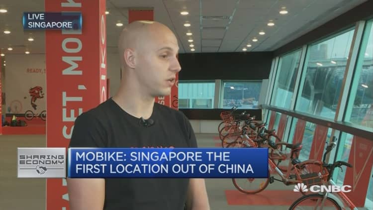 Bike-sharing service Mobike comes to Singapore 