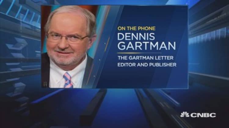This is at least the start of a 5 percent correction: Gartman