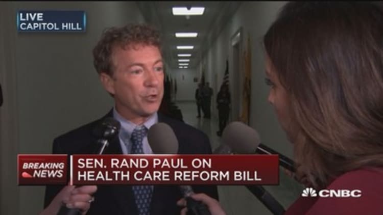 Sen. Rand Paul on health care reform bill