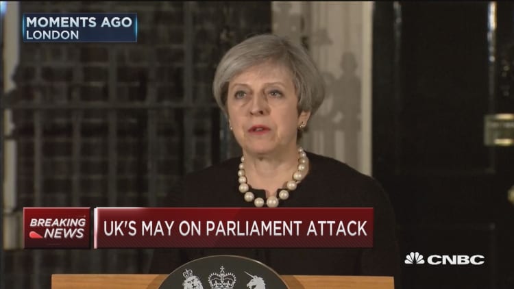 UK's May: Have seen a sick and depraved attack in London