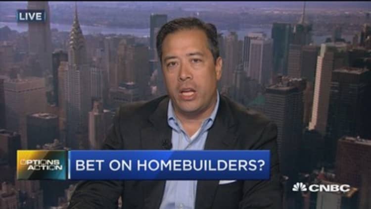 Options Action: Bet on homebuilders?