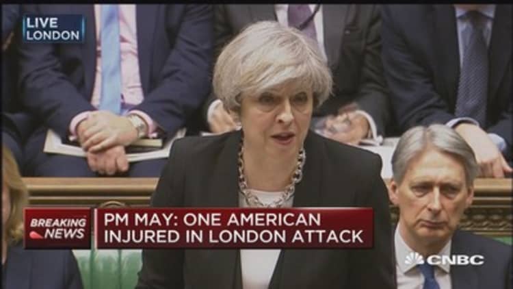 PM May: One American included in London attack
