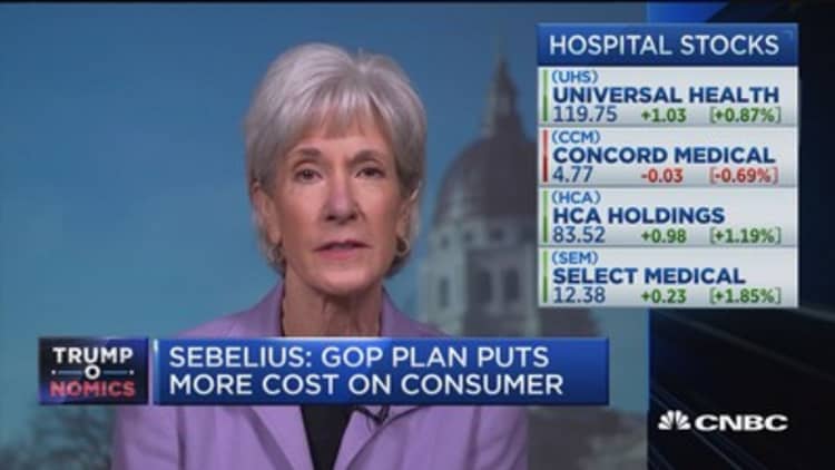 AHCA is freedom for insurance companies, not individuals: Sebelius