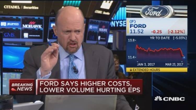 Cramer: I'd buy GM off of Ford warning