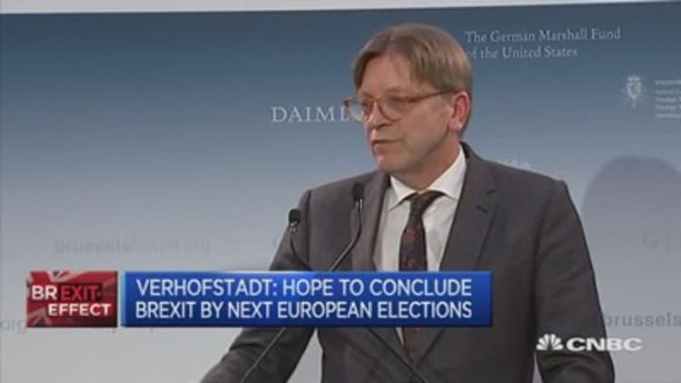 Hope to conclude Brexit by next European elections: Verhofstadt