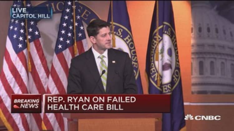 Speaker Ryan: Came close, but 'came up short'
