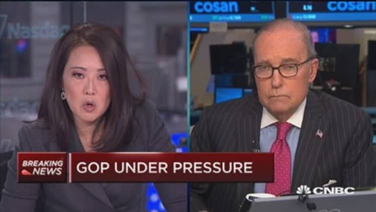 Kudlow: Pull of health-care bill great for stocks & Trump