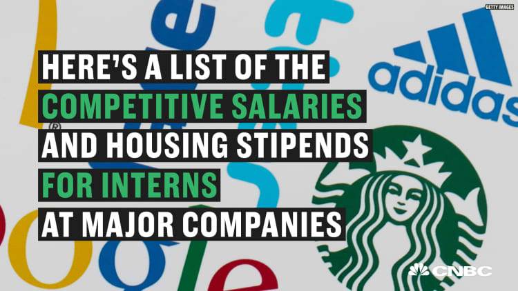Interns for these major companies can earn thousands each month