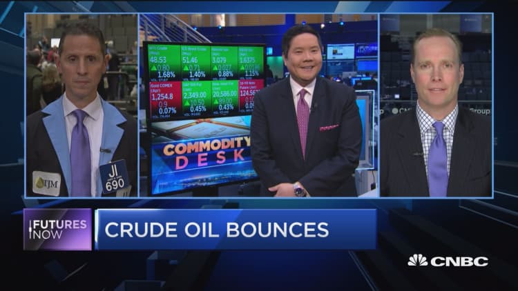 Futures Now: Crude oil bounces