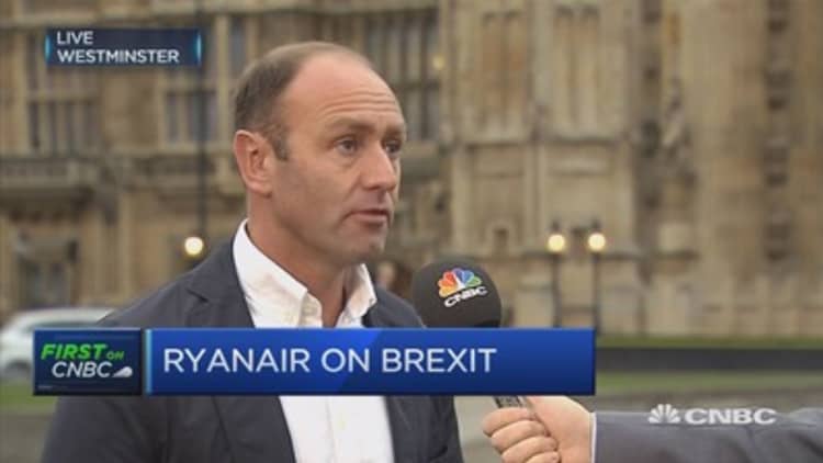 No Brexit deal could mean a pause on flights from UK to Europe: Ryanair CMO