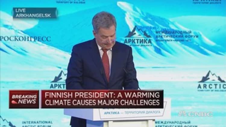 Climate change is a major security issue: Finnish president