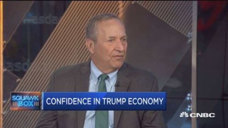 Larry Summers: No data suggesting we're moving toward 3-4% growth