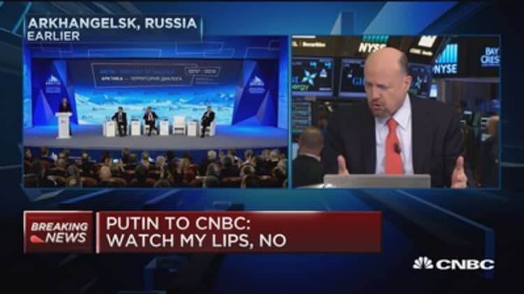 Cramer: Putin efforting to rejoin the family of nations