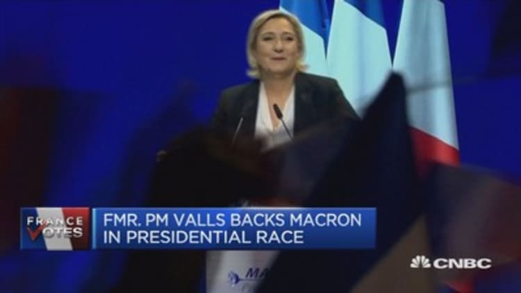 Le Pen and Macron polling neck-and-neck in first round of French election