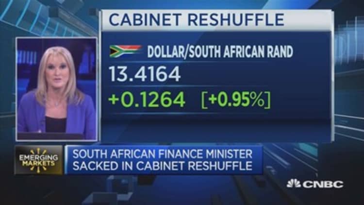 South Africa still reeling from news flow of finance minister sacking