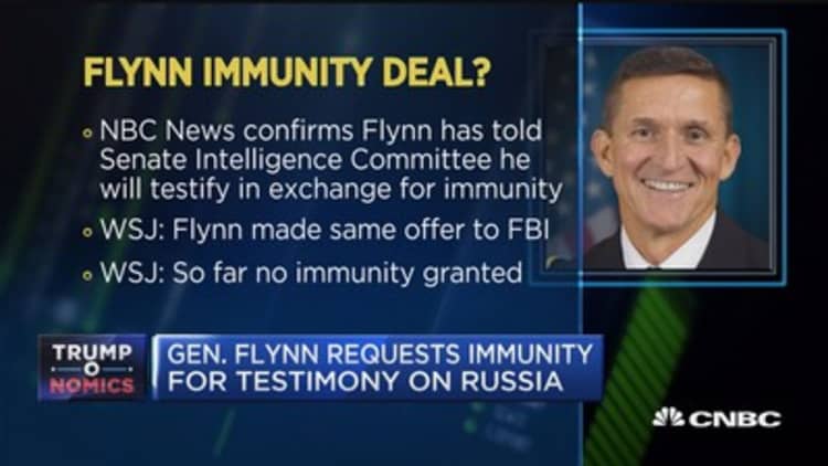 Mike Flynn offers to testify in exchange for immunity