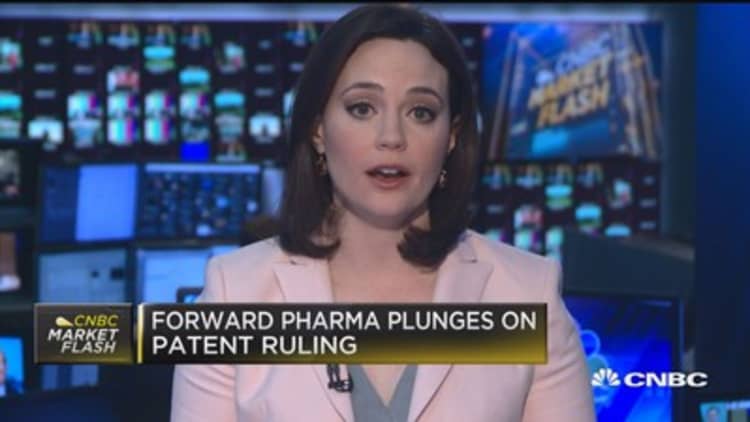 Forward Pharma plunges on patent ruling 