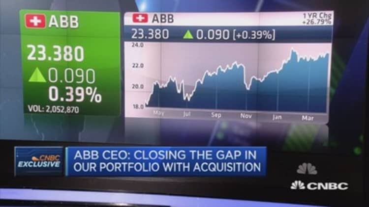 Closing the gap in our portfolio with acquisition: ABB CEO 