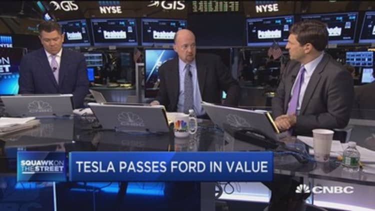 Let's not look at Tesla in a vacuum: Cramer