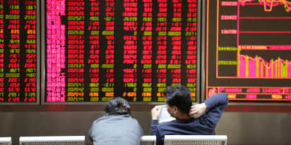 The Shanghai market is looking weaker after falling through these levels 