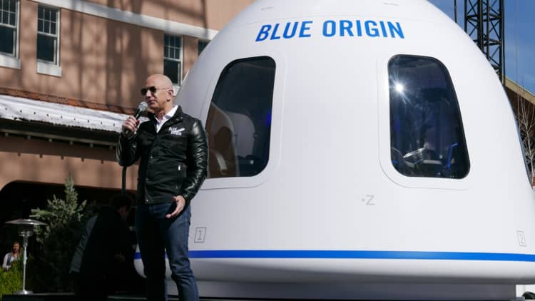 Amazon's Bezos: Reducing cost of launch will lead to 'golden age of space exploration'