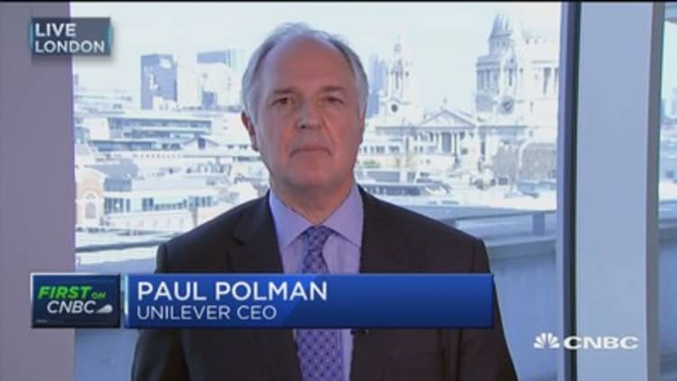 Unilever CEO: We would look at the right opportunities