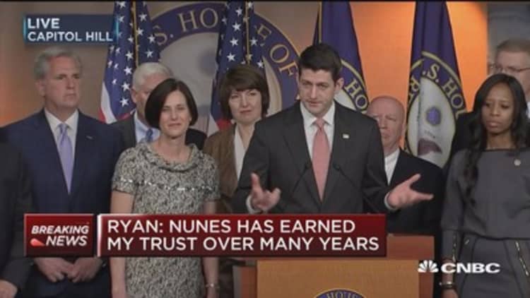 Paul Ryan: Nunes has earned my trust over many years