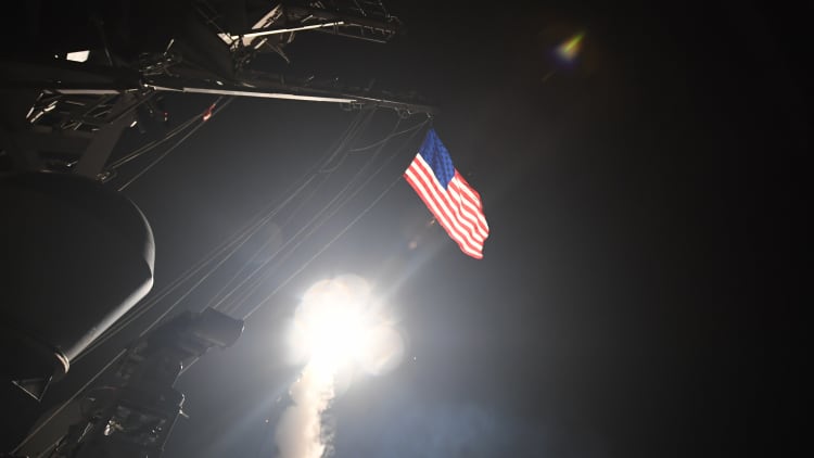 US fires 59 tomahawk missiles against Syrian airfield 