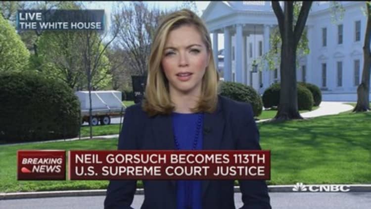 Neil Gorsuch sworn in as Supreme Court justice
