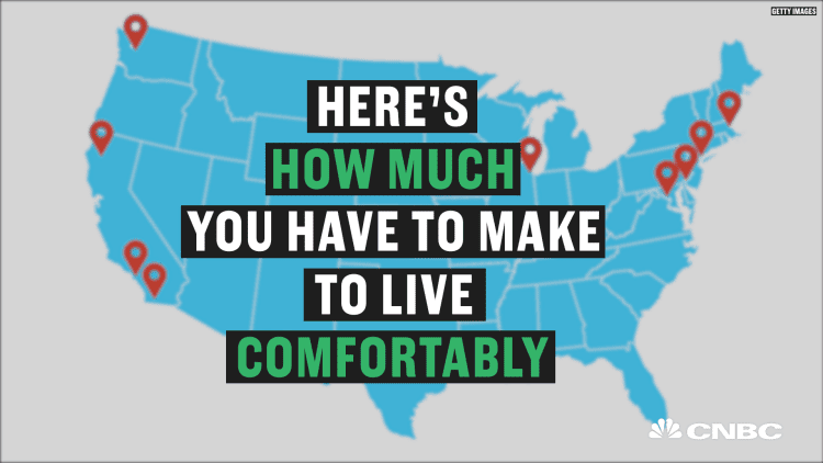 The salaries you need to live comfortably in America's biggest cities