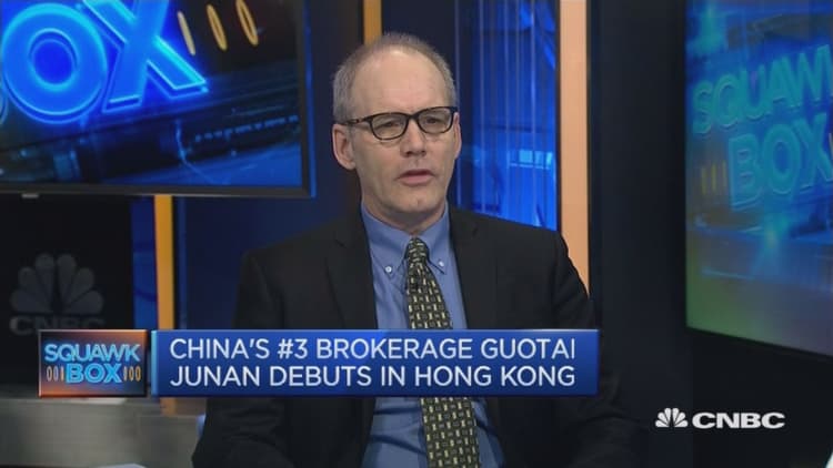 Guotai Junan debuts in Hong Kong as biggest IPO this year