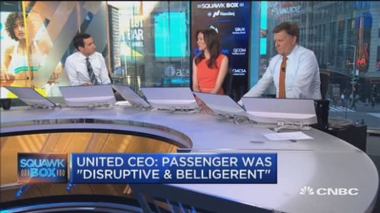 United CEO: Employees followed established procedures