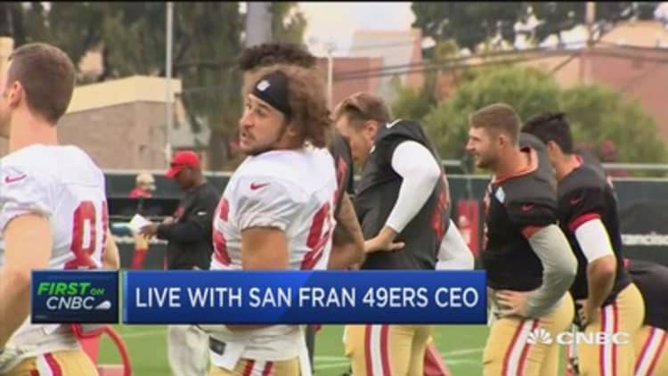 SF 49ers CEO: NFL is the best appointment viewing anywhere on TV