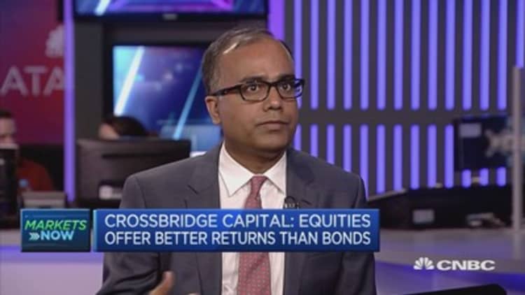 Equities offer better returns than bonds: Crossbridge Capital 