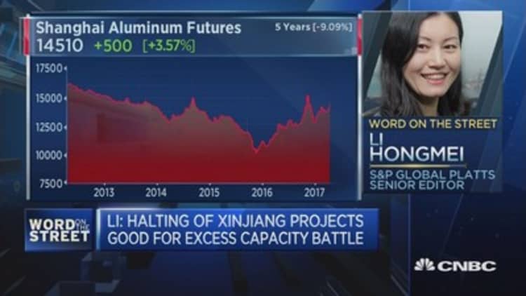 Shanghai aluminium futures surge