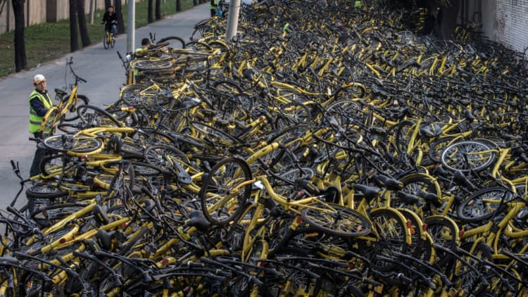 Bike sharing is the hottest start-up trend in China