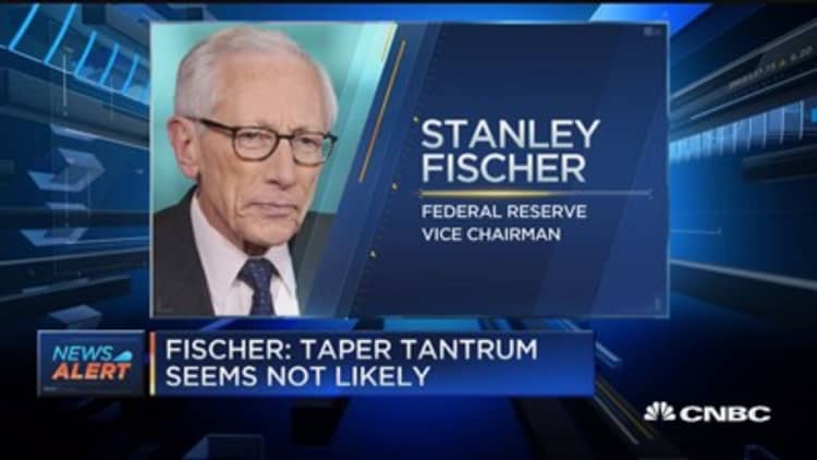 Fed's Fischer: Taper tantrum seems not likely