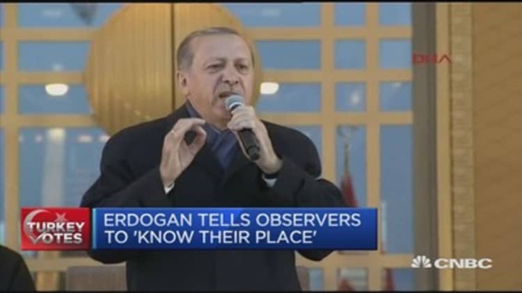 Turkey's Erdogan slams referendum critics