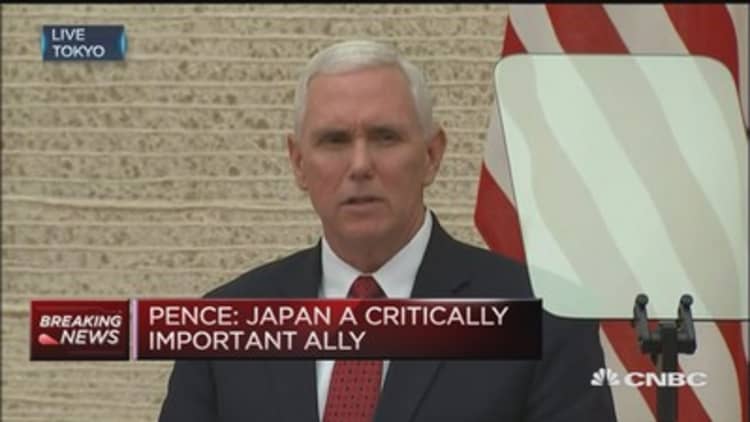 Our commitment to Japan is unwavering: Pence