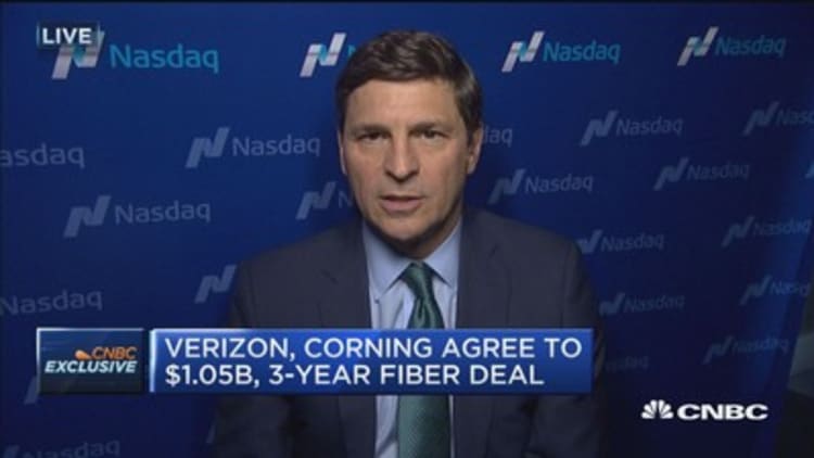 Verizon & Corning agree to $1.05B, 3-year deal