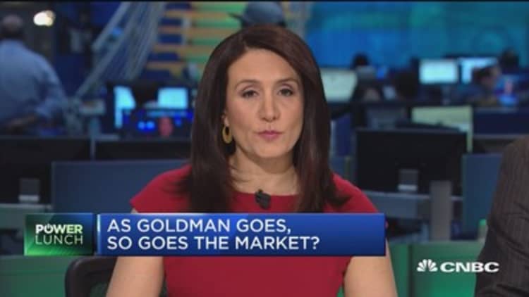As Goldman goes, so goes the market?