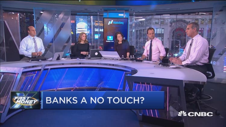 Are banks a 'no touch'?