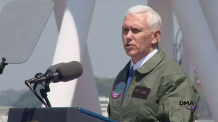 Pence tells troops in Japan that the 'sword stands ready' when it comes to North Korea
