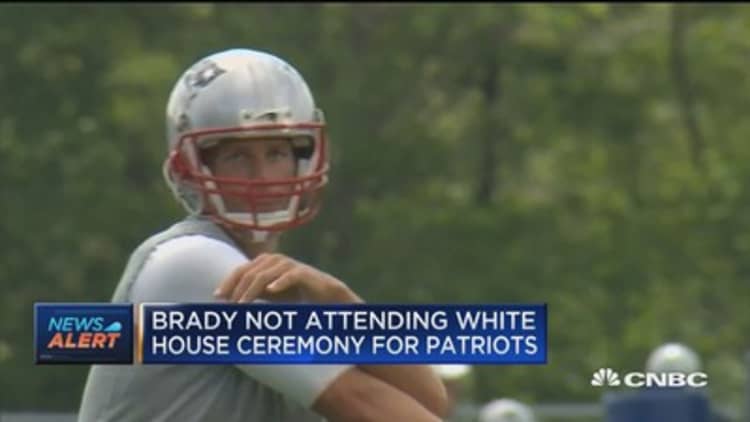 Tom Brady not attending White House ceremony for Patriots