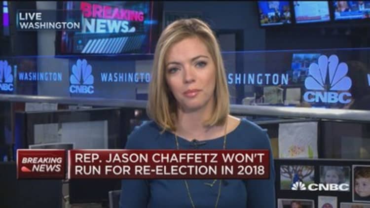 Rep. Jason Chaffetz won't run for re-election in 2018