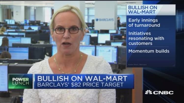 Barclays analyst: Wal-Mart has advantage where Amazon is still struggling to figure out